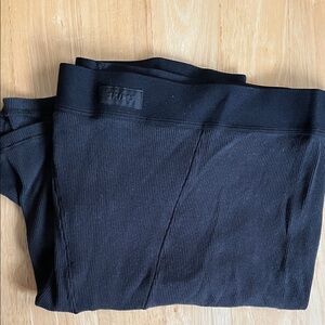 SKIMS Black Ribbed Cotton Shorts